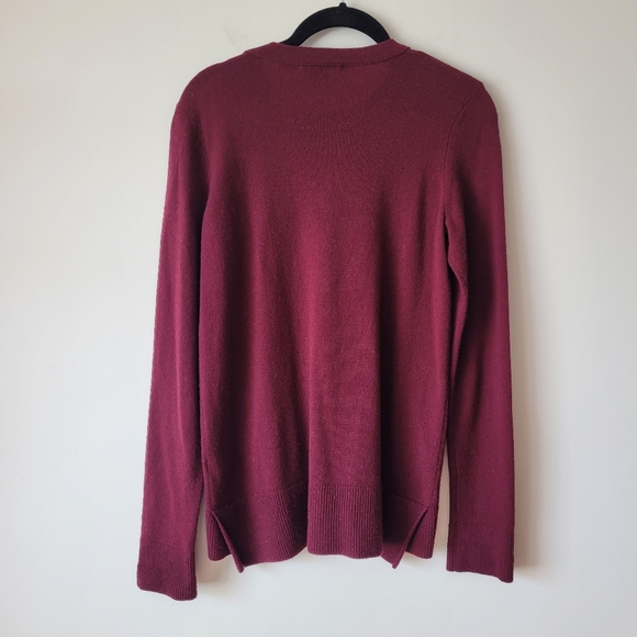 Vince Burgundy Cashmere Sweater Women's Size XS - Picture 3 of 12